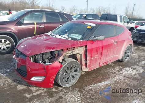 2017 Hyundai Veloster z USA, uszkodzony, nr VIN KMHTC6AD2HU307453